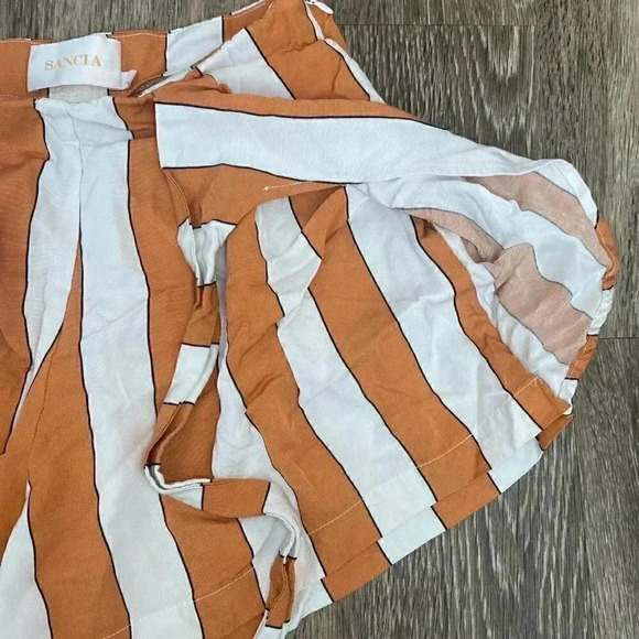 Womens Sancia (Anthropology) Orange Wrap Around Shorts - XS - Picture 3 of 6